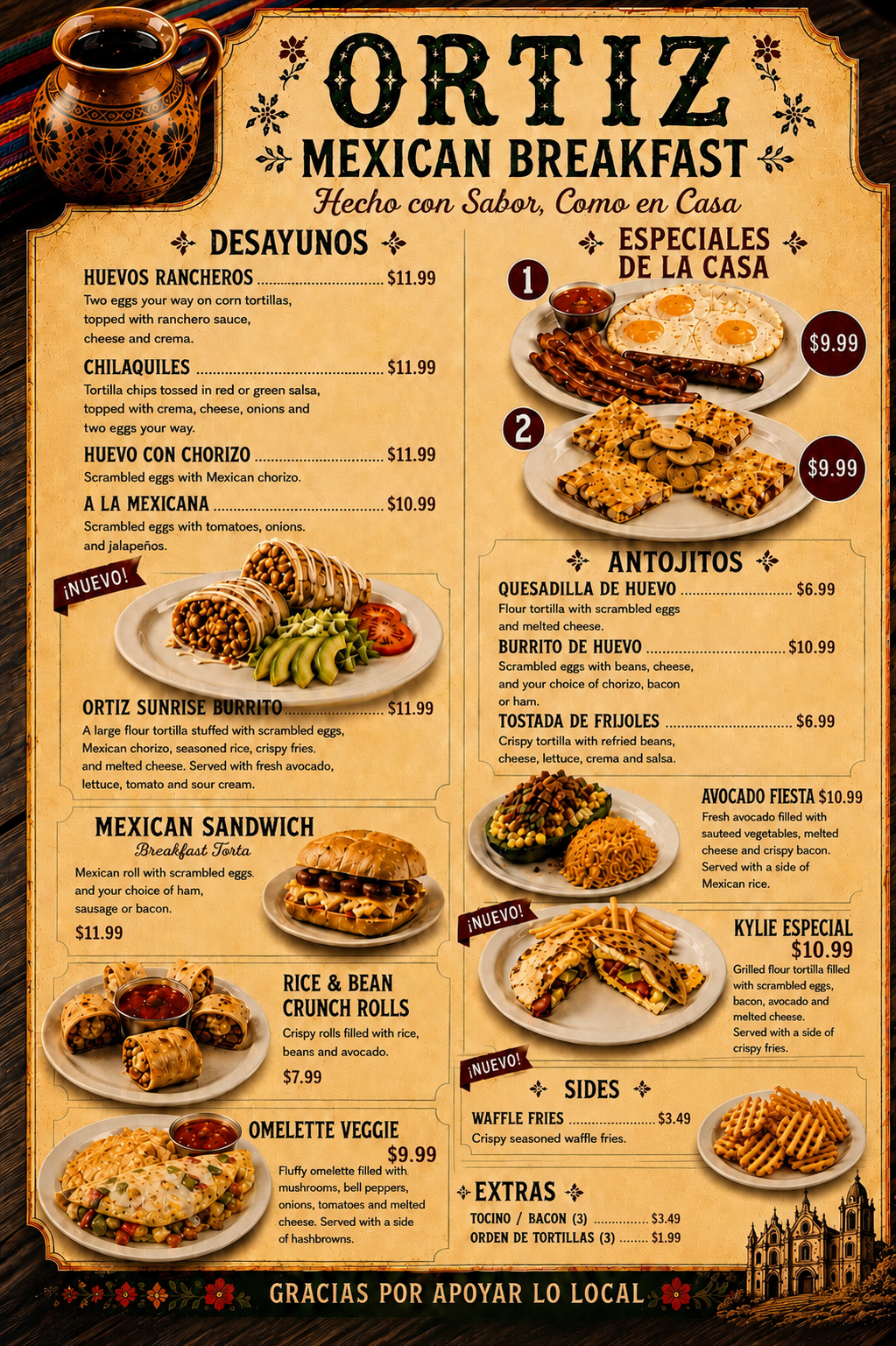 breakfast Menu